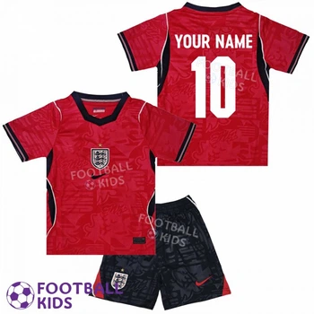 Футбольная форма для детей с Вашей фамилией сборной Англии 2026 FIFA World Cup England Away 135-145 см (set4753-137323-4)