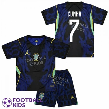 Футбольная форма для детей CUNHA 7 сборной Бразилии 2026 Away Brazil FIFA World Cup 125-135 см (set4752-137244-4)