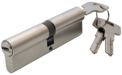 Циліндр дверний Mauer DC21-E1/E2 46/46 = 92mm ключ/ключ нікель (26887) 1904