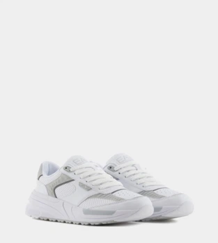 Кросівки жіночі (unisex) Emporio Armani EA7 sneakers білі з сірим 37.5 (23.5 см) (X8X241 XK435)