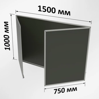 Магнітна крейдяна дошка ТСО графітова 5-поверхнева 100×300 см