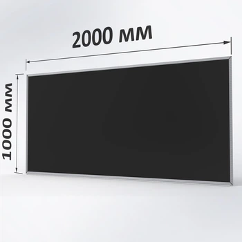 Магнітна крейдяна дошка ТСО графітова 100×200 см