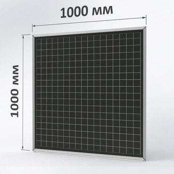 Магнітна крейдяна дошка ТСО графітова 100×100 см, у клітинку