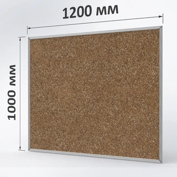 Коркова дошка ТСО для об`яв і нотаток 100×120 см