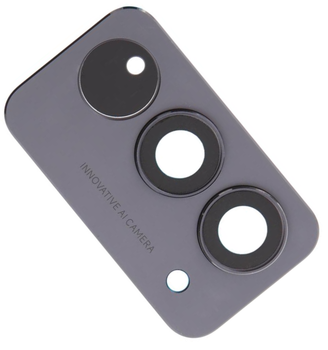 Стекло камеры Xiaomi Redmi 15 4G с рамкой черного цвета Midnight Black High Copy