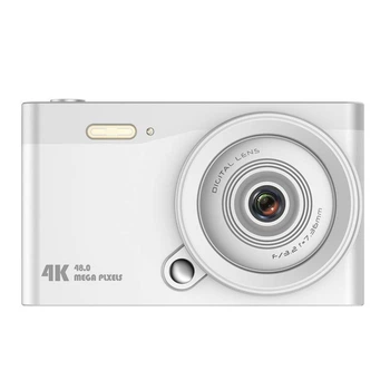 Цифровая фотокамера Q10 LCD 2.7K, Digital Zoom 16x, 48Mp, 4GB to 128GB TF Белый 58101-2