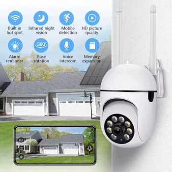 Камера видеонаблюдения поворотная V380 Pro A1 с AI-слеживанием (1080P, 2Mp, WiFi) Белый 61973