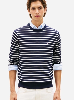 Джемпер чоловічий Tommy Hilfiger 357020462 2XL Синій з білим (1159863060)