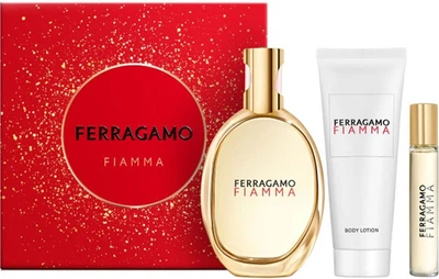Набір для жінок Salvatore Ferragamo Fiamma Парфумована вода 100 мл + Мініатюра Парфумована вода 15 мл + Лосьйон для тіла 50 мл (8056860210167)