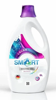 Гелевий порошок Smart Washing Gel Color Protection для прання кольорових речей, 6 л