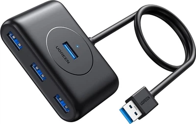 USB-хаб Ugreen CR113 USB 3.0 Hub 1 м Black (UGR-20291)