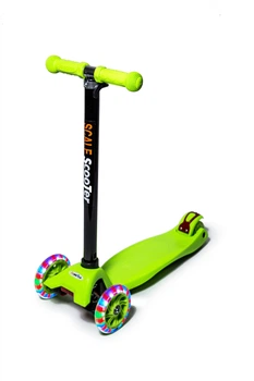 Самокат четыреххколесный Scooter MAXI колеса PU со светом алюминиевая рама антискользящая платформа. Green (1451405545)