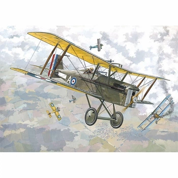 Британский истребитель биплан RAF S.E.5a w/Wolseley Viper Cборная пластикова модель в масштабе 1:72 Roden