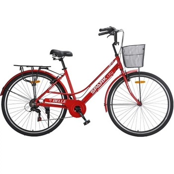 Велосипед SPARK CITY BELLE (колеса – 28", алюминиевая рама – 18") красный