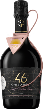 Вино игристое 46 Parallel Grand Admiral Brut Nature Rose 2020 розовое брют 0.75 л 13% (4820233641322)