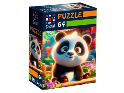 Пазл Усміхнена панда, Vladi Toys, 64 ел., DT1234-10
