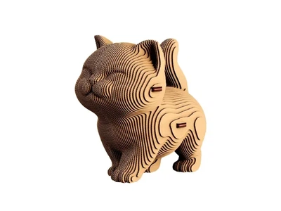 Картонний 3D пазл Walking kitten Cartonic, 56 ел.