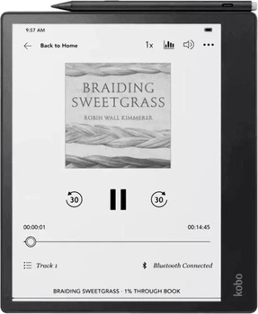 Электронная книга с подсветкой Kobo Elipsa 2E Black (N605-KU-BK-K-BU)