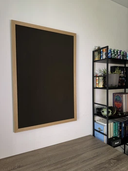 Стенд/панель/дошка для шевронів і патчів, XL (60x90см), дерев'яна рамка, суцільна тканина хакі
