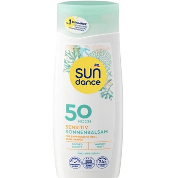 Солнцезащитный бальзам для чувствительной кожи SUNDANCE Sonnenmilch sensitiv, LSF 50, 200 мл