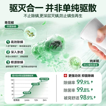 Спрей Qiaoqingyi для удаления клещей антибактериальный для дома безопасный для беременных