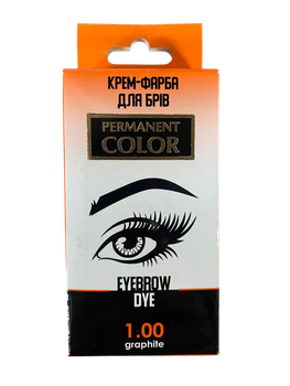 Краска для бровей тон Графит 1.00 Permanent Color ТМ Aromat