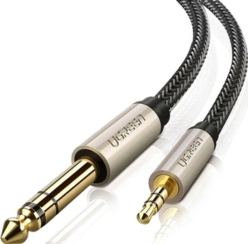 Аудіокабель Ugreen AV127 3.5 мм to 6.35 мм TRS Stereo Audio Cable 1 м Gray (UGR-10625)
