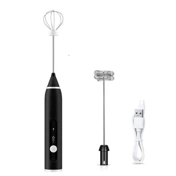 Капучинатор ручной мини миксер Milk Frother пеновзбиватель-Вспениватель молока и сливок аккумуляторный USB