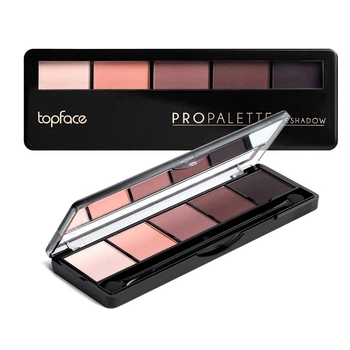 Палетка теней для век Topface Pro Palette Eyeshadow из 5 оттенков 015 Бежево-коралловые 8 г