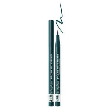 Подводка-фломастер для глаз Topface Pro Ink Felt Eyeliner для тонких и графических стрелок 004 Alpine Green Зеленый 1.2 мл