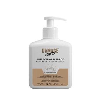 Шампунь для волос против желтизны Damage Undo Blue Toning Shampoo для поддержки и восстановления блонда 250 мл