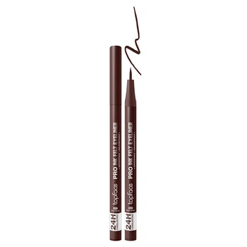 Підводка-фломастер для очей Topface Pro Ink Felt Eyeliner для тонких та графічних стрілок 002 Bitter Brown Коричневий 1.2 мл