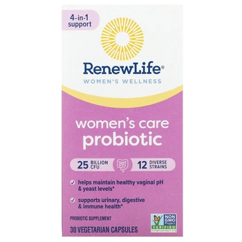 Пробиотики для женского здоровья Renew Life (Ultimate Flora Women's Care Probiotic) 25 живых культур 30 вегетарианских капсул