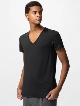 Футболка хлопковая мужская Uniqlo 971218641 2XL Черная (1159863350)