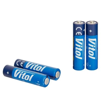 Батарейка Vitol V21012 лужна LR03 AAA 4 шт упаковка V15585