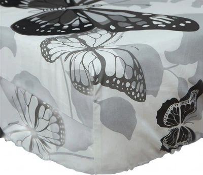 Простынь на резинке Moon&Star Silver Butterflies Ranforce Elite 90х200х25 см (MS-850006464)