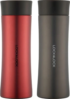 Термокружка LOCK&LOCK Palm 400 мл набор 2 шт из нержавеющей стали (LHC4028SH602)