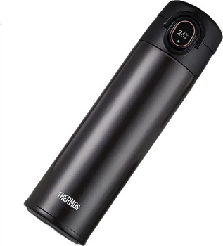 Термопляшка Thermos з індикатором температури та кнопкою 470 мл Shadow Black