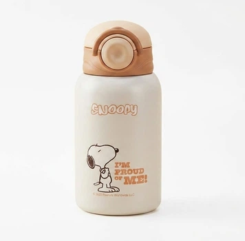 Термокухоль SNOOPY з трубочкою для пиття 500 мл Coffee Color