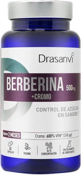 Berberyna i chrom Drasanvi Berberina 500 mg + CHROMO 60 kapsułek (8436601109637)