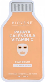 Маска тканинна для обличчя Biovene з папаєю та вітаміном C 25 мл (8436575098753)