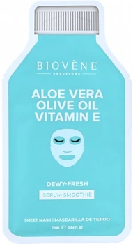 Маска тканевая для лица Biovene с алоэ вера и витамином Е 25 мл (8436575098722)