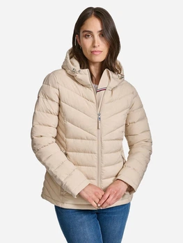 Куртка демисезонная с капюшоном женская Tommy Hilfiger 513803084 M Бежевая (1159863454)
