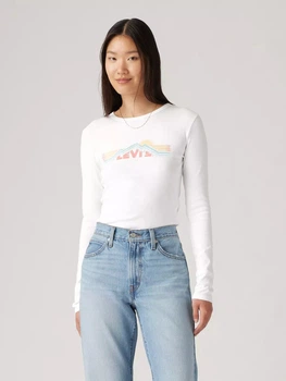 Лонгслив длинный женский Levi's 4604605 XL Белый (1159863408)