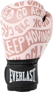 Боксерские перчатки Everlast полиуретан 14 унций розовые