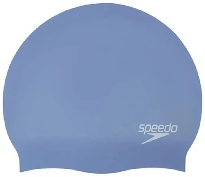 Шапка для плавания Speedo силикон одинаковый синий