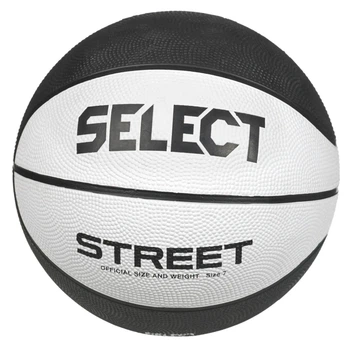 Мяч баскетбольный Select резина размер 7 бело-черный