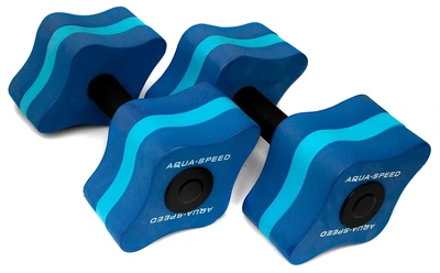 Гантелі для аквафітнесу AQUA SPEED спінений етиленвінілацетат 11x15x8 см сині