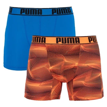 Трусы-боксеры Puma полиэстер эластан S синий оранжевый 2 пары
