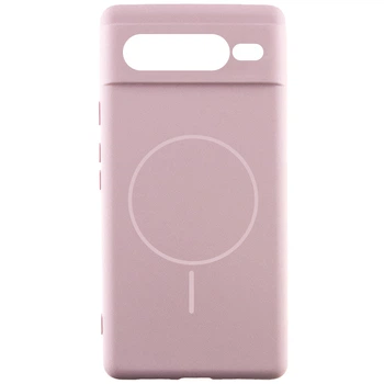 Чохол Silicone Cover Lakshmi Full Camera (AA) with MagFit для Google Pixel 7 Pro Рожевий / Pink Sand